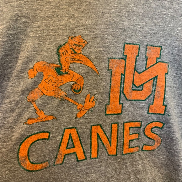 Vintage University of Miami UMiami UM Canes Sebastian Graphic Tee Size XXL - Picture 2 of 8
